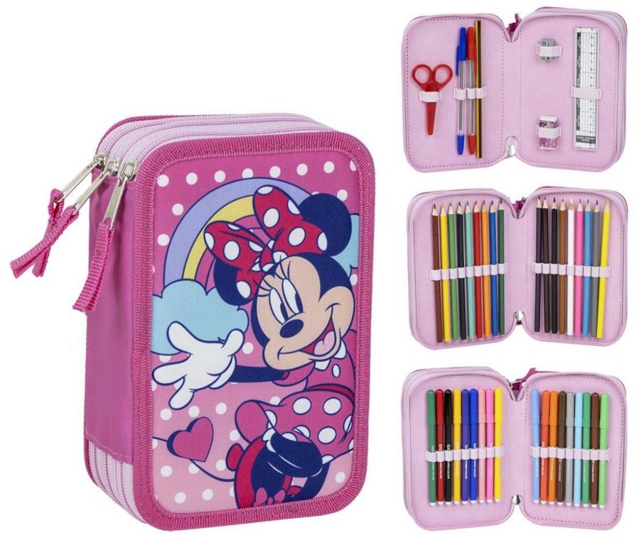 Disney: Minnie Mouse – školské trojdielne puzdro