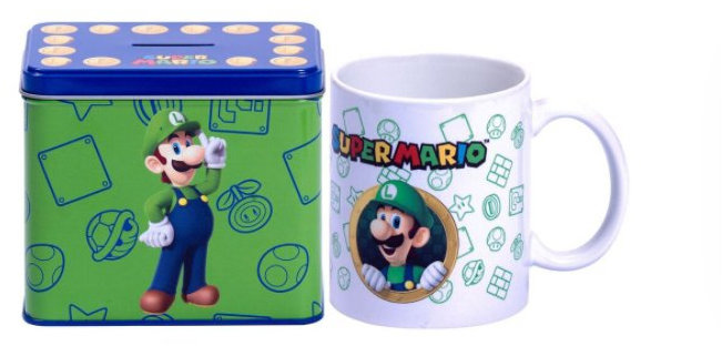 Super Mario: Luigi – hrnček s pokladničkou