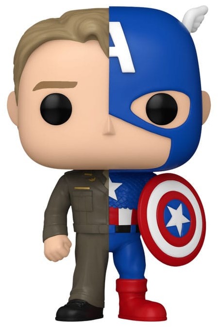 Funko POP! Marvel – Captain A/Steve R (Split)