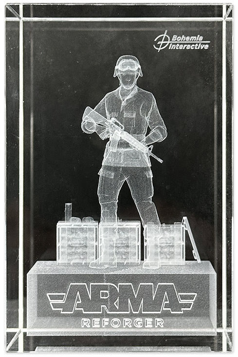 Arma Reforger Soldier 3D Glass Model – figúrka