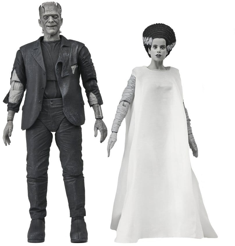 The Bride of Frankenstein 90th Anniversary - The Monster and His Mate (Black and White) - figurka