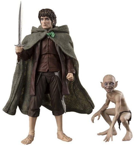 Bandai Tamashii Nations Lord of the Rings S. H. Figuarts Action Figures Frodo Baggins & Gollum