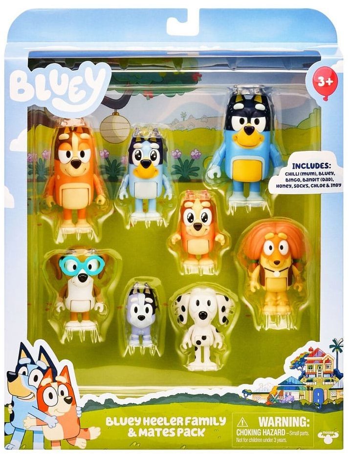 Moose Toys Bluey Akčné Figúrky 8 Pack