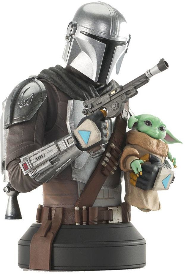 Star Wars: The Mandalorian – busta – The Mandalorian with Grogu