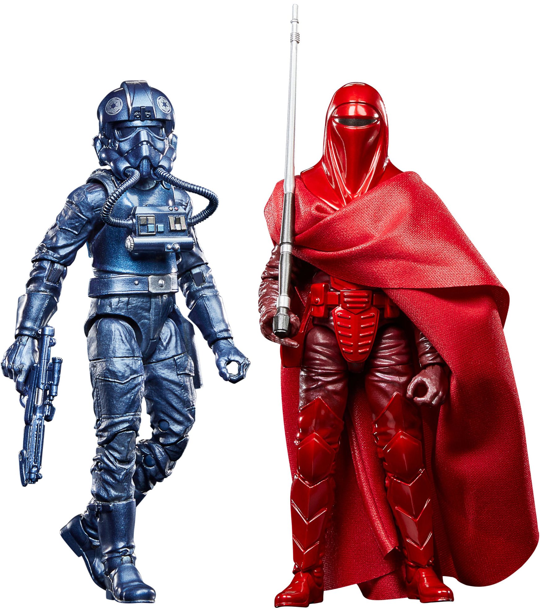 Star Wars Episode VI Black Series Carbonized – Emperor's Royal Guard & TIE Fighter Pilot – figúrky