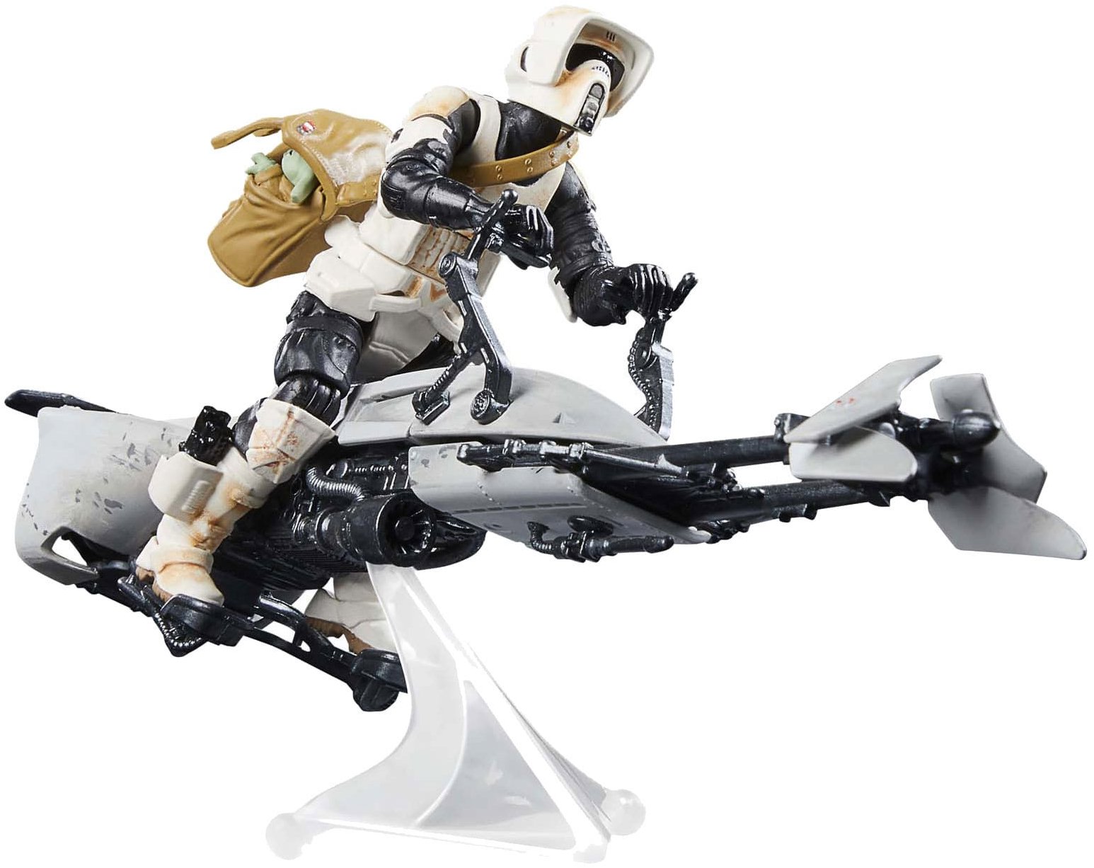 Star Wars The Mandalorian Vintage Collection – Speeder Bike with Scout Trooper & Grogu – figúrka