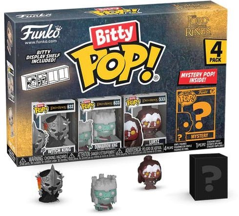 Funko Pán prsteňov Bitty POP! 4-Pack Čarodejník kráľ 2,5 cm