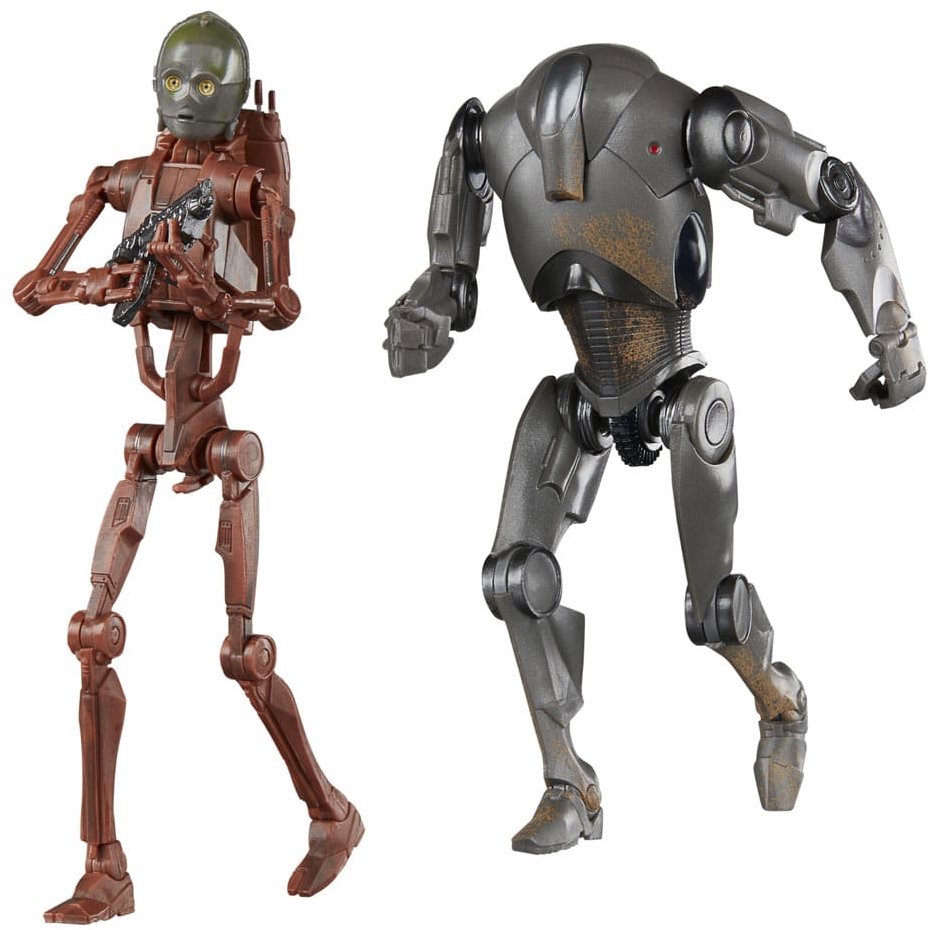 Hasbro Star Wars Epizóda II Black Series - 2 v balení C-3PO & Super Bojový Droid 15 cm