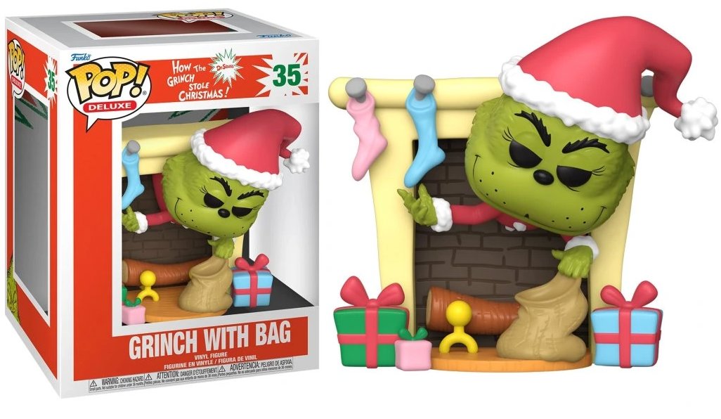 Funko Pop! Deluxe How the Grinch Stole Vianočné Grinch with Bag 35