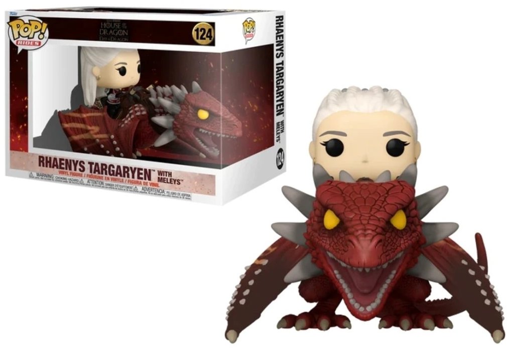 Funko Pop! Dom Dragon Rhaenys Targaryen with Meleys 124