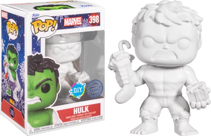Funko POP Hulk (Holiday) (DI Y) (Marvel Comics)