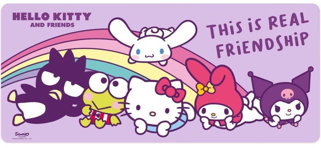 Hello Kitty - Kitty and Friends - podložka pod myš a klávesnici