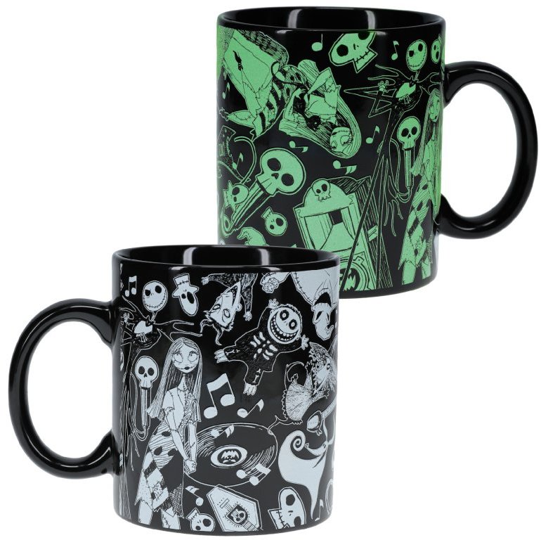 Disney Nightmare Before Christmas: Glow in dark – hrnček svietiaci