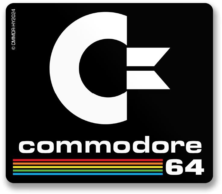 Commodore C64 Logotype 8 × 6,5 cm