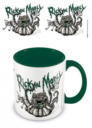 Rick a Morty hrnček – Monster Troubles