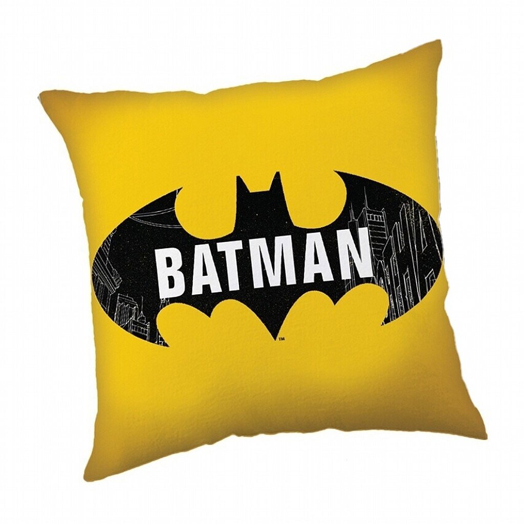 Jerry Fabrics Vankúšik Batman The Emblem 40 × 40 cm