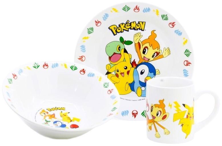 Keramická souprava, 3 - dílná Pokémon