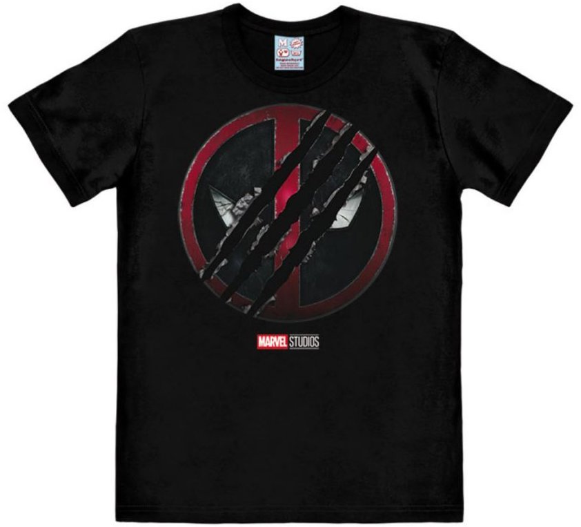 Marvel Deadpool a Wolverine: Ripped logo – Pánske tričko M