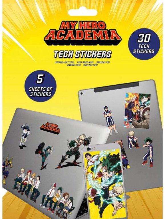 My Hero Academia – samolepky na elektroniku