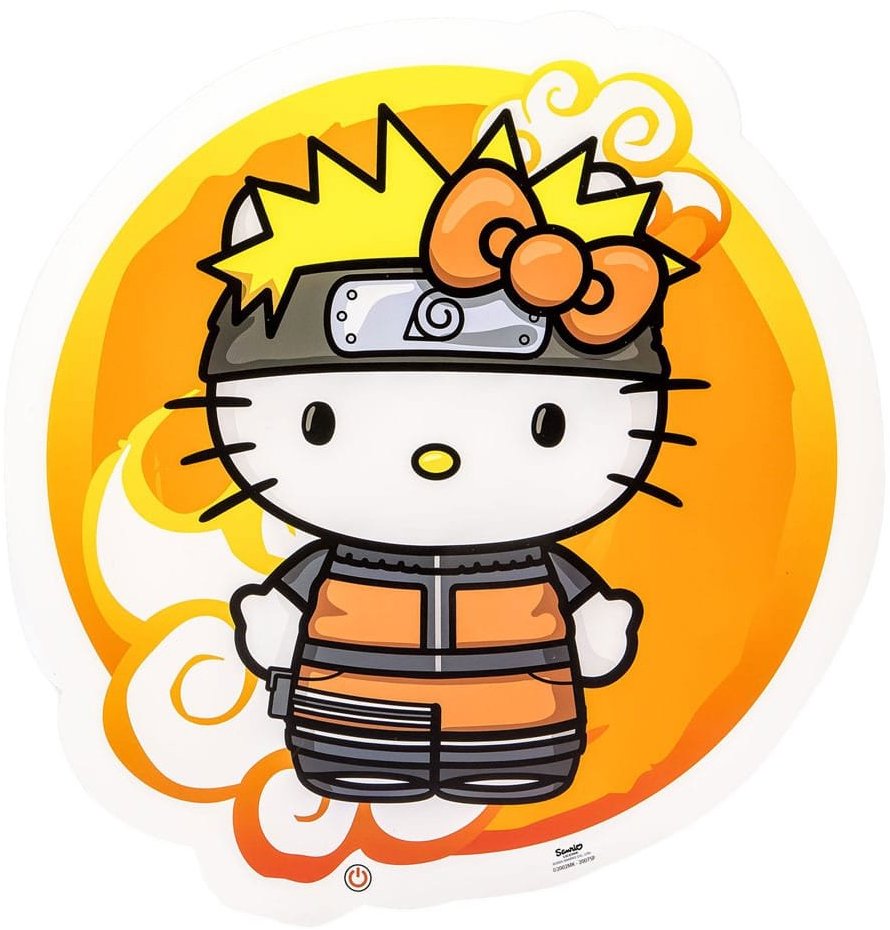 Naruto Shippuden: Hello Kitty Naruto – stolová lampa 30 cm