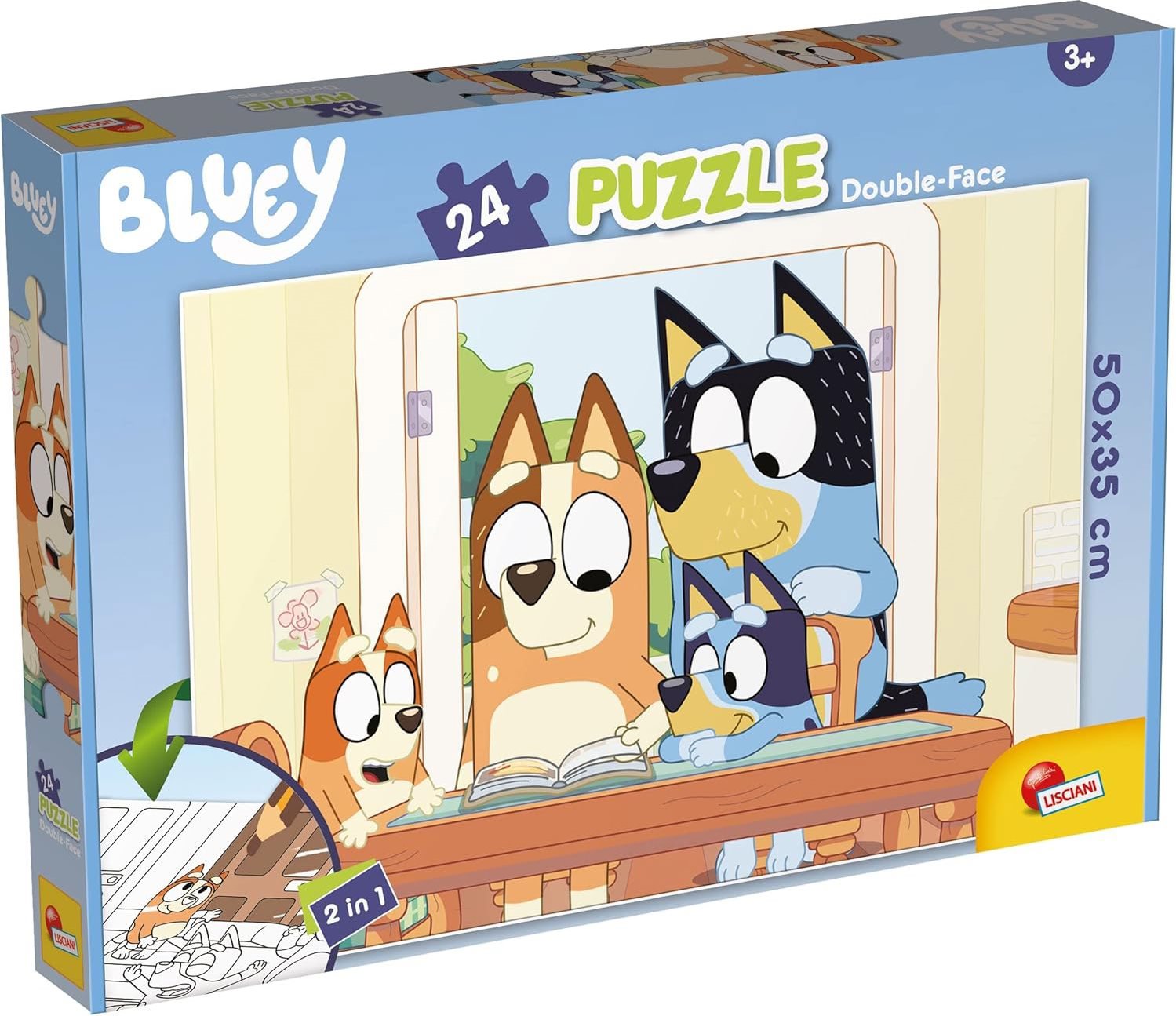 Lisciani Bluey: Prohlížení fotoalba Plus 24 dílků (s omalovánkou)