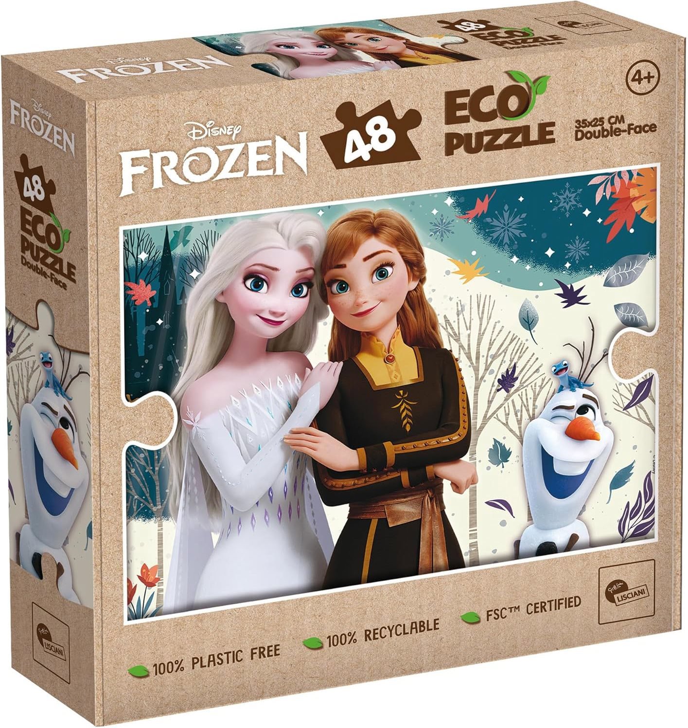 Lisciani ECO Ledové království 48 dílků (s omalovánkou)