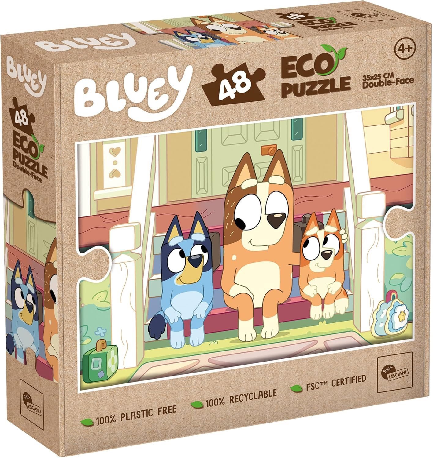 Lisciani ECO Bluey 48 dílků (s omalovánkou)
