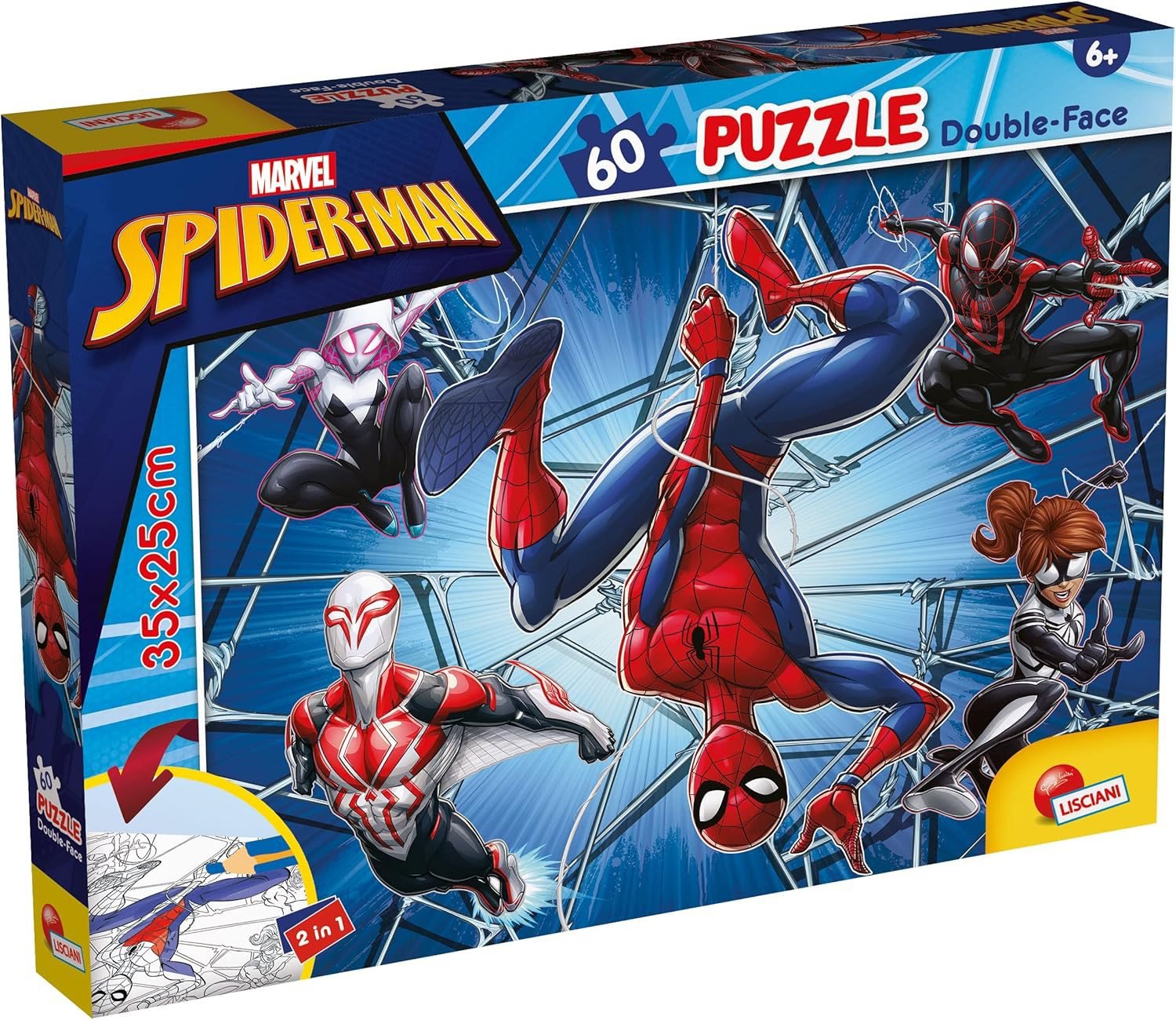 Lisciani Spider-Man 60 dílků (s omalovánkou)