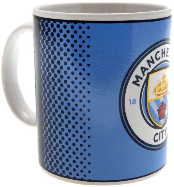 Manchester City FC: Colorful Club Crest – keramický hrnček