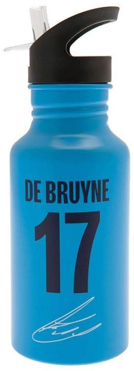 Manchester City FC: De Bruyne 17 And Club Crest – fľaša na pitie