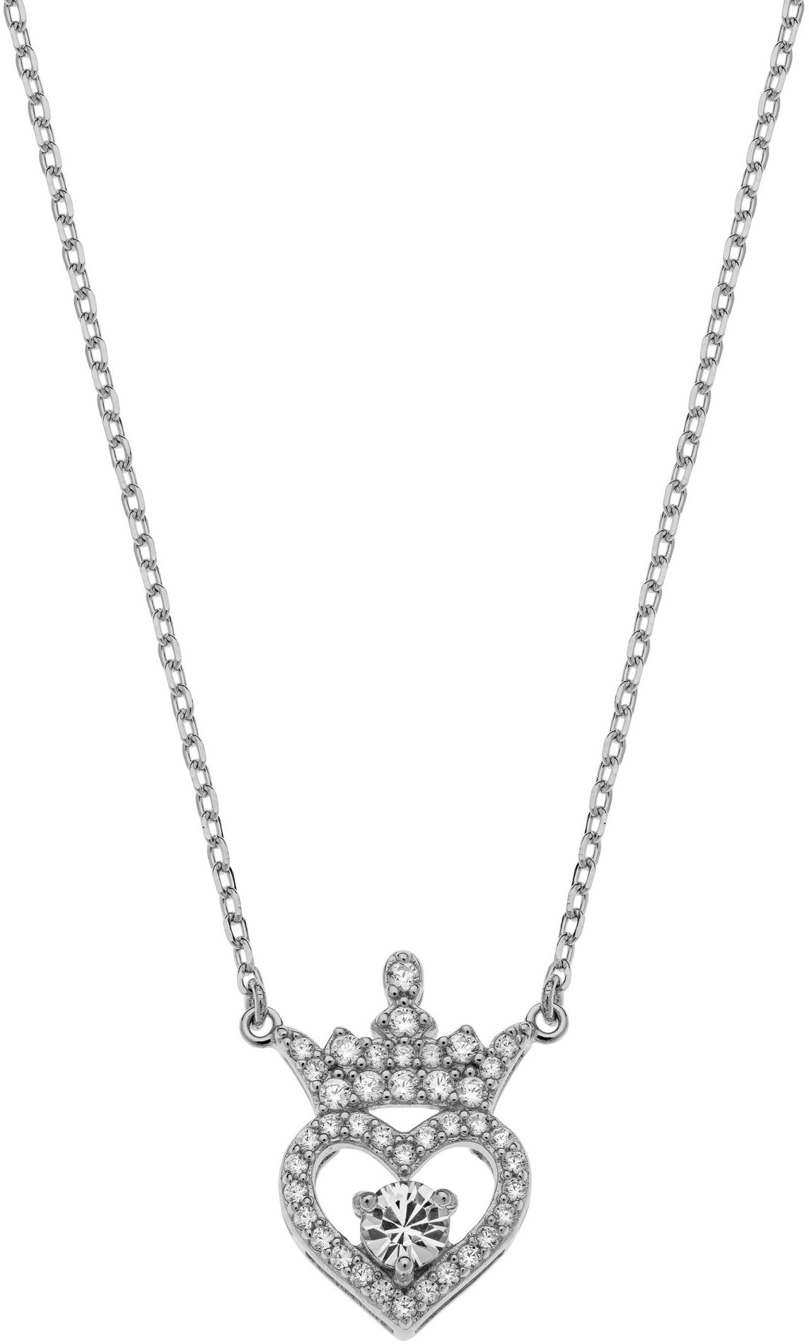 Disney Princess stříbrný NS00027RAPRL-16.CS - dětský náhrdelník