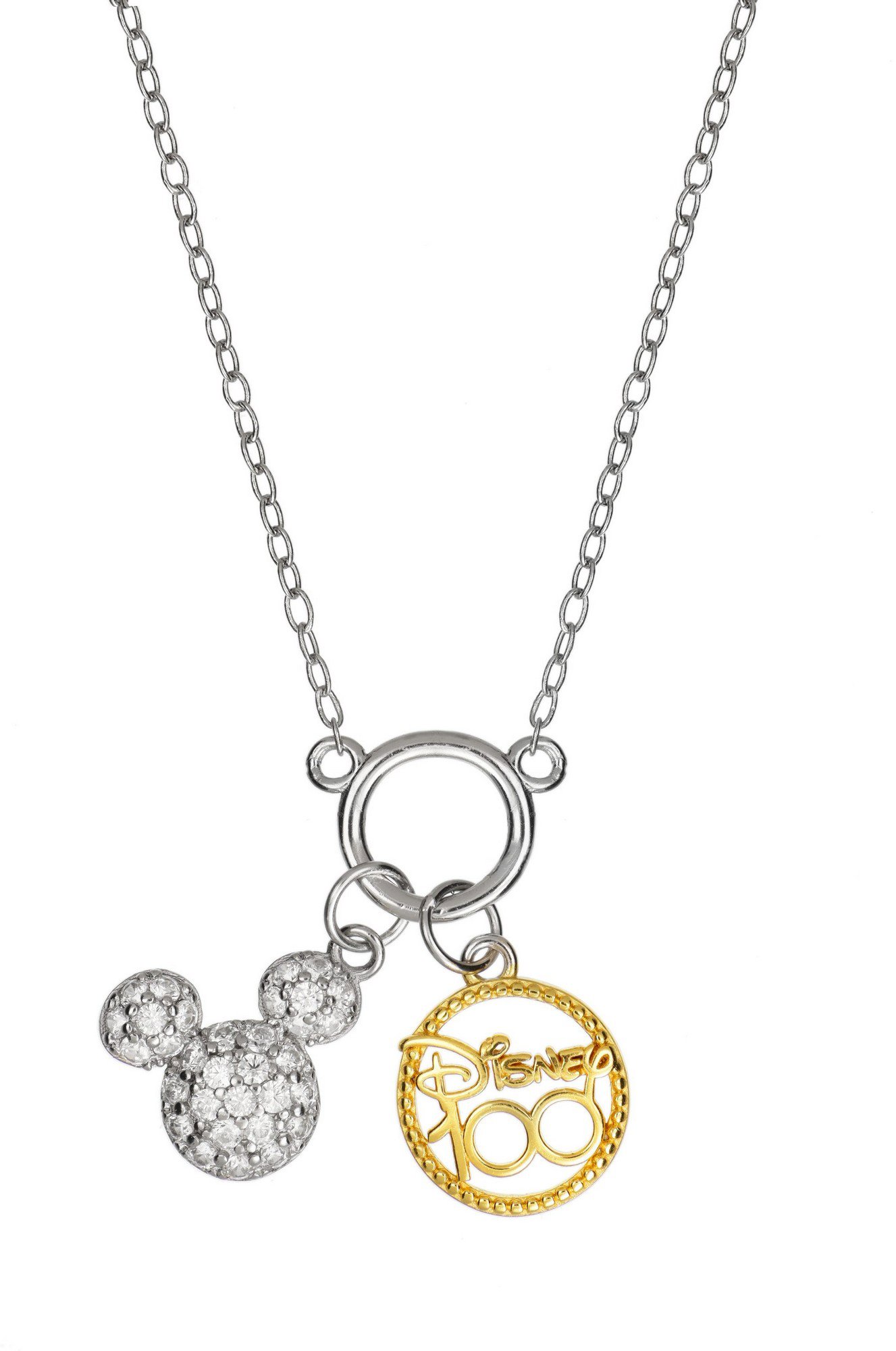Disney Mickey Mouse stříbrný NS00058TZWL-157.CS - dětský náhrdelník