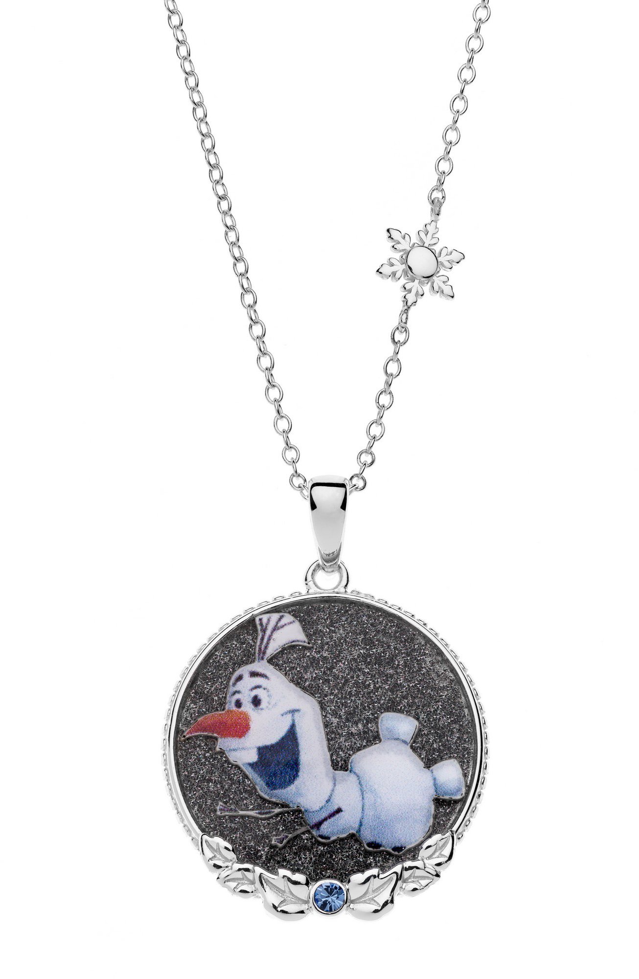 Disney Frozen Olaf stříbrný CS00010SRJL-P.CS - dětský náhrdelník