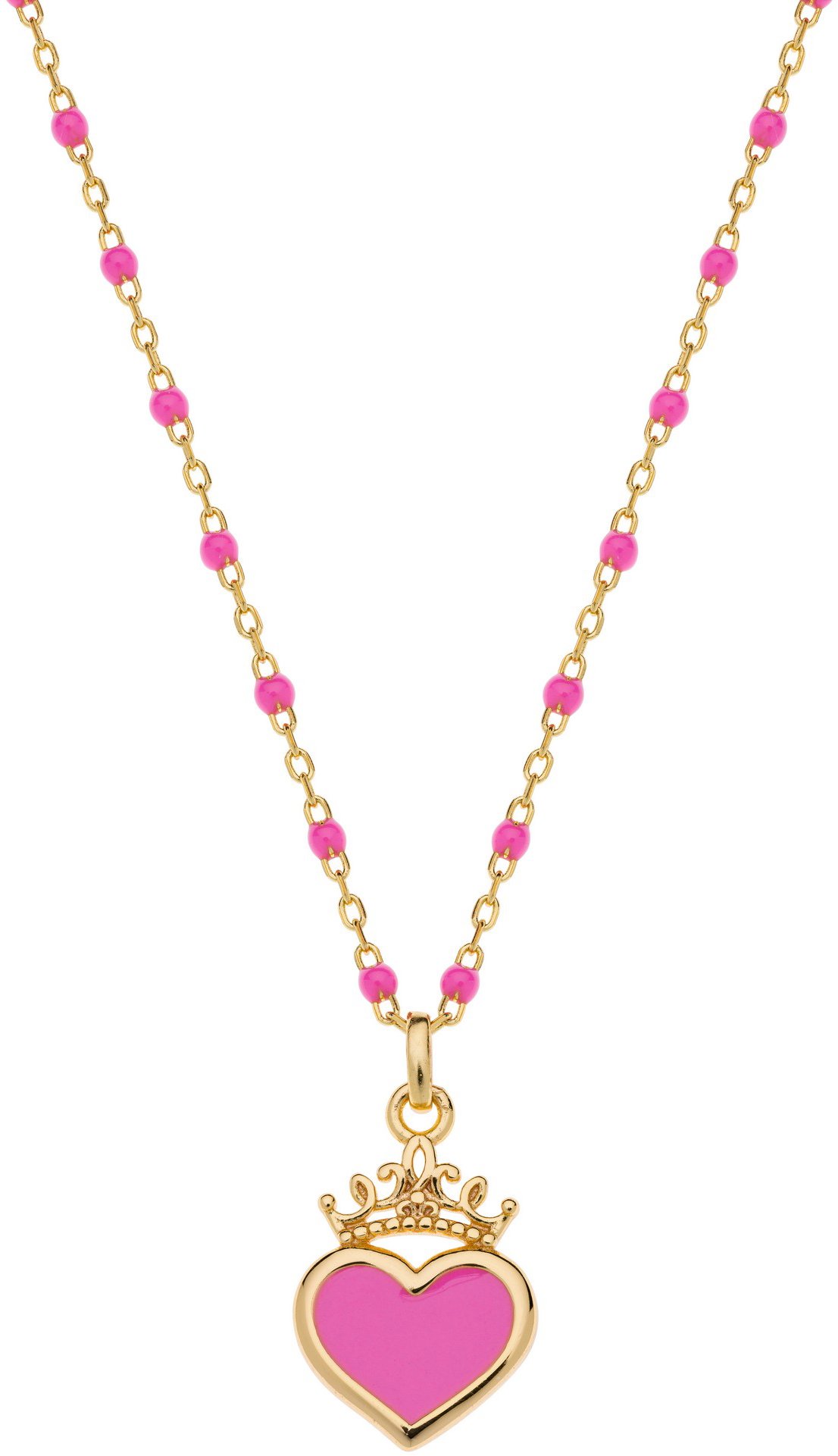 Disney Princess stříbrný pozlacený NS00057YL-157.CS - dětský náhrdelník