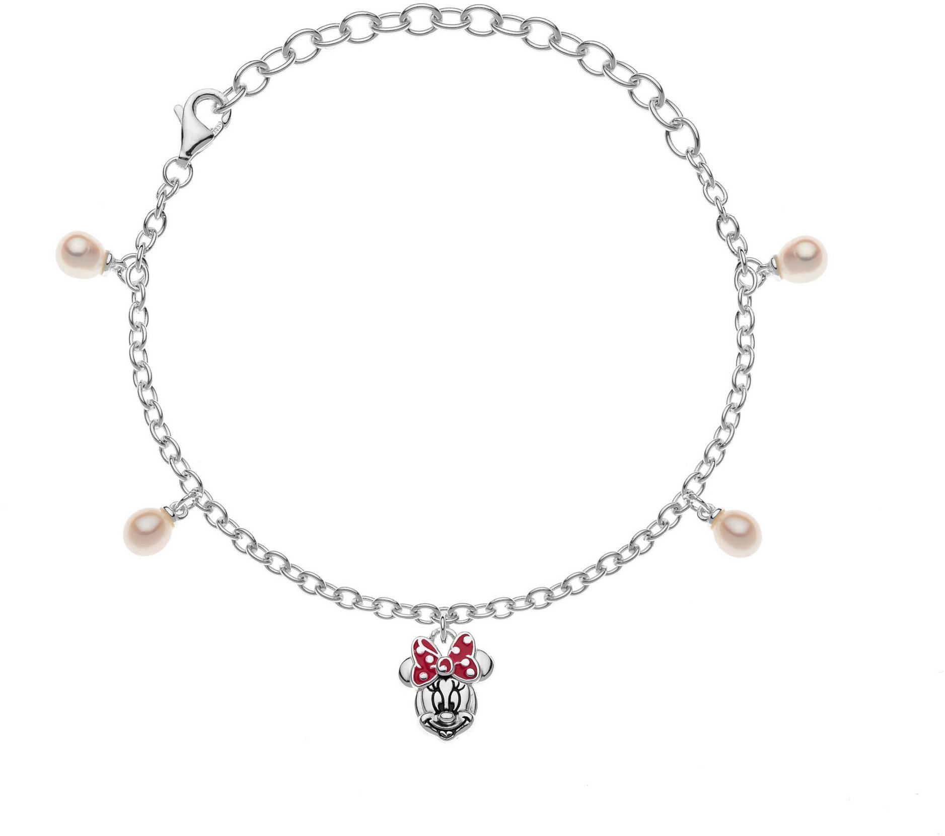 Disney Minnie Mouse stříbrný BS00001SMAL-5.CS - dětský náramek