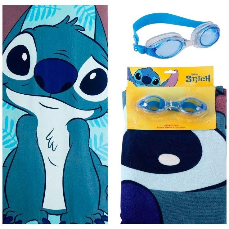Disney Lilo & Stitch: Stitch - set osušky a plaveckých brýlí