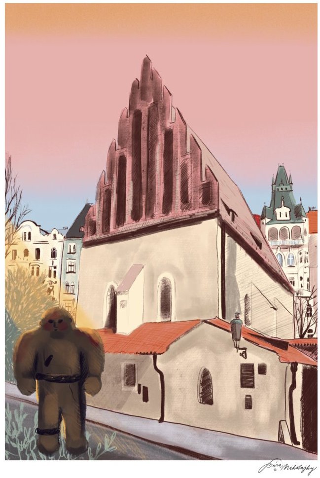 Be Nice EKO plakát Prague secrets Golem A4