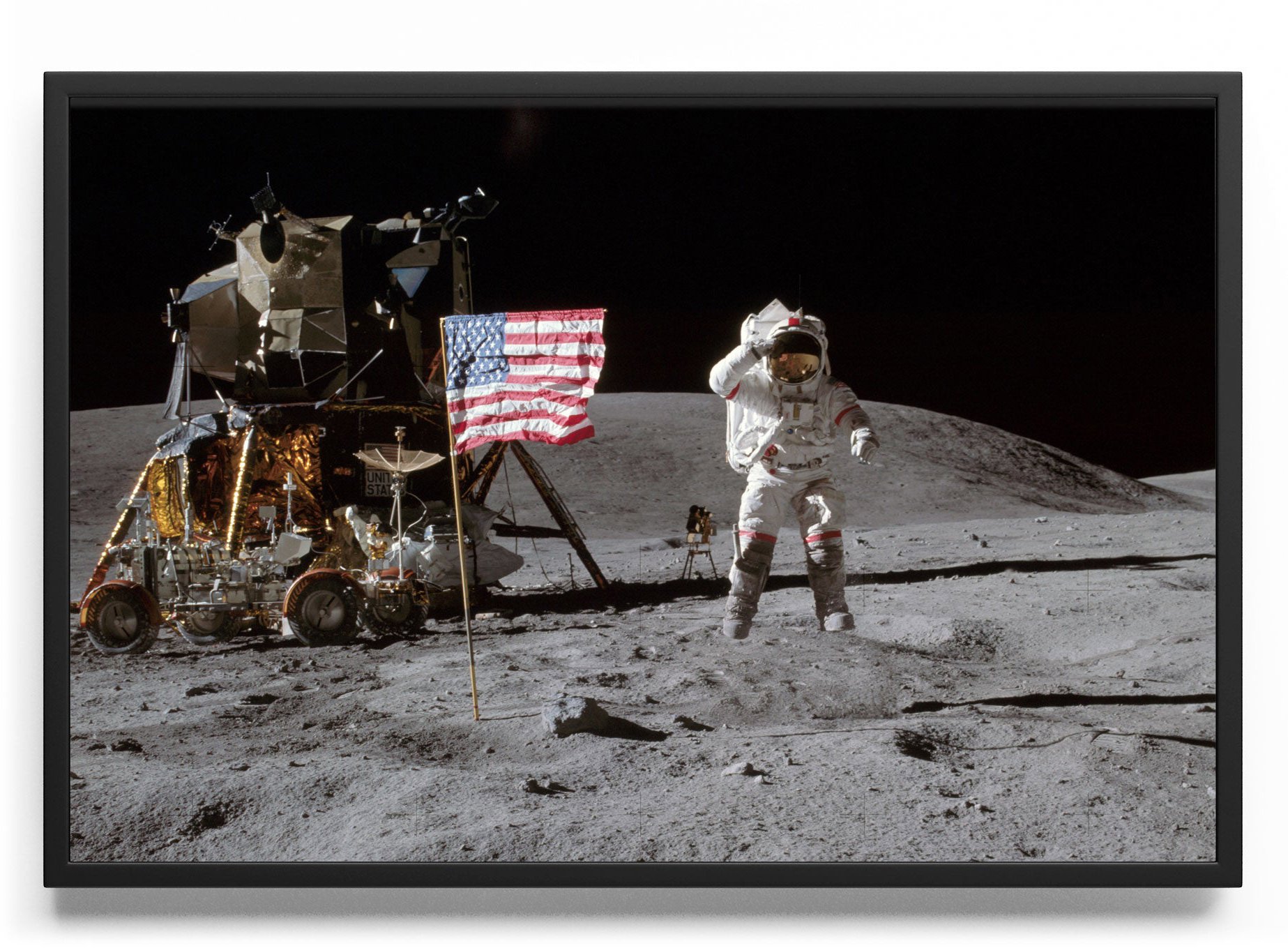 John Young On The Moon 50 × 70 cm