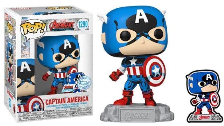 Funko POP! Avengers Captain America with Pin