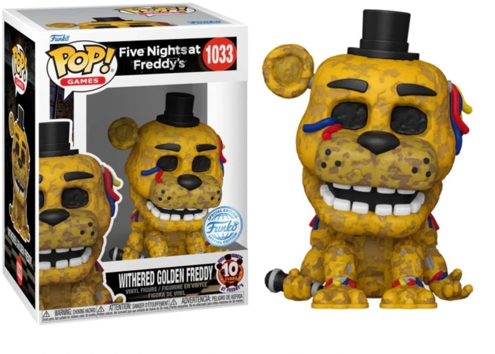 Funko Pop! Five Nights at Freddys Withered Golden Freddy 1033