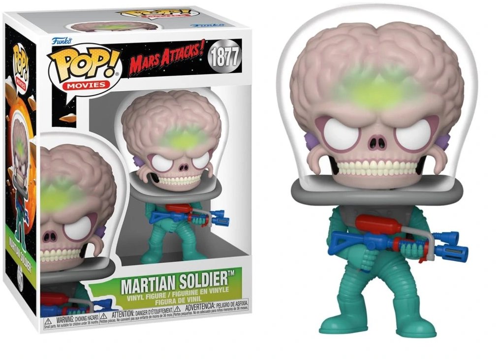 Funko Pop! Mars Attacks! Martian Soldier with Atomic Ray Gun 1877