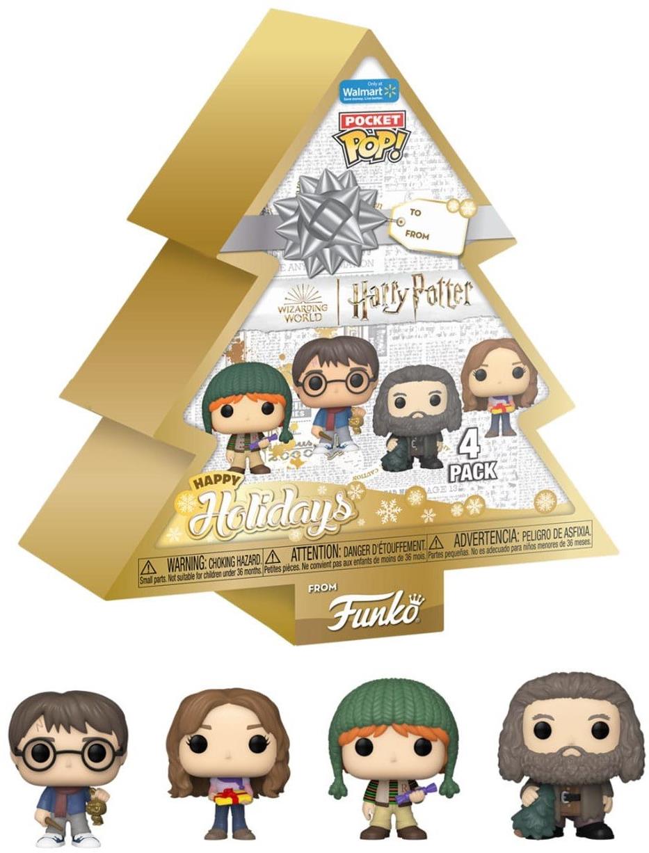 Funko Pop! Keychains 4 Pack Harry Potter Happy Holidays Tree Box 4 cm