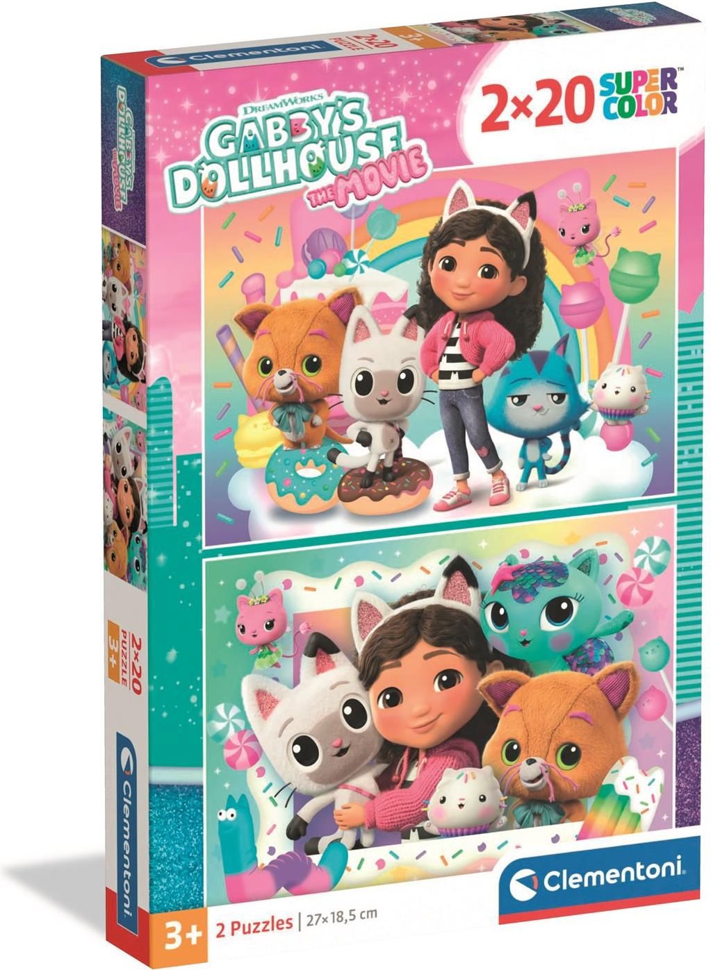 Gabinin kúzelný domček – puzzle 2× 20 dielikov