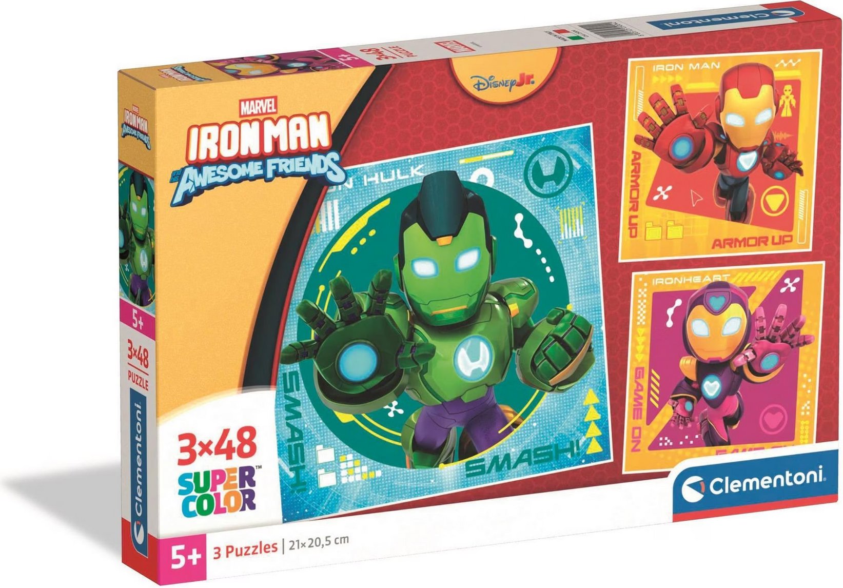 Iron Man a jeho úžasní priatelia – puzzle 3× 48 dielikov