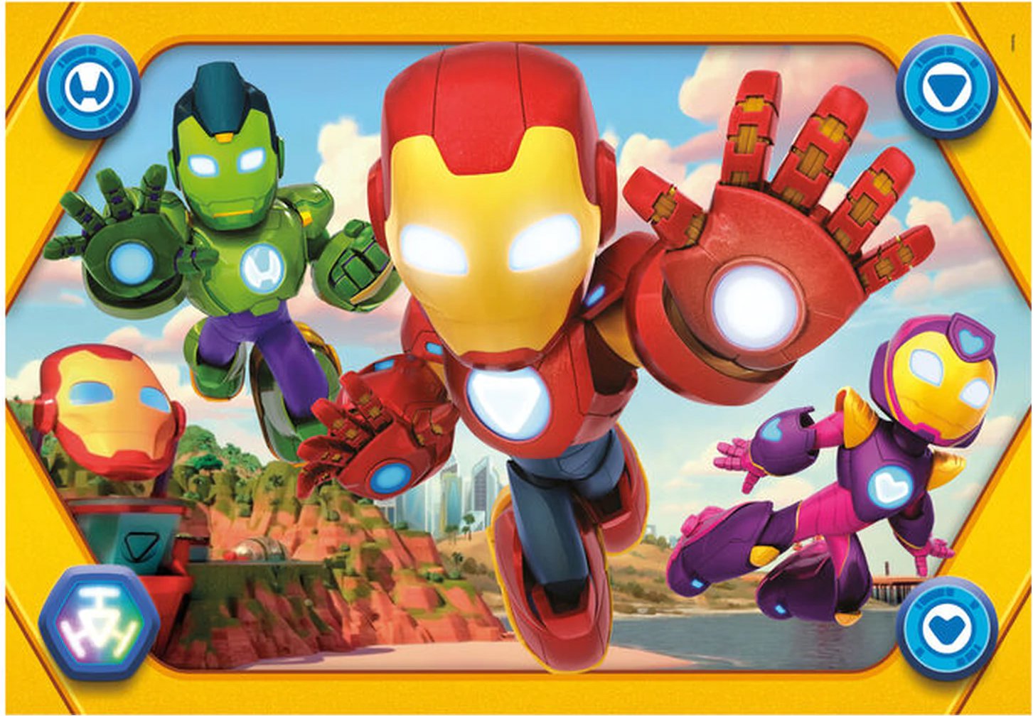 Iron Man a jeho úžasní priatelia: MAXI – puzzle 104 dielikov