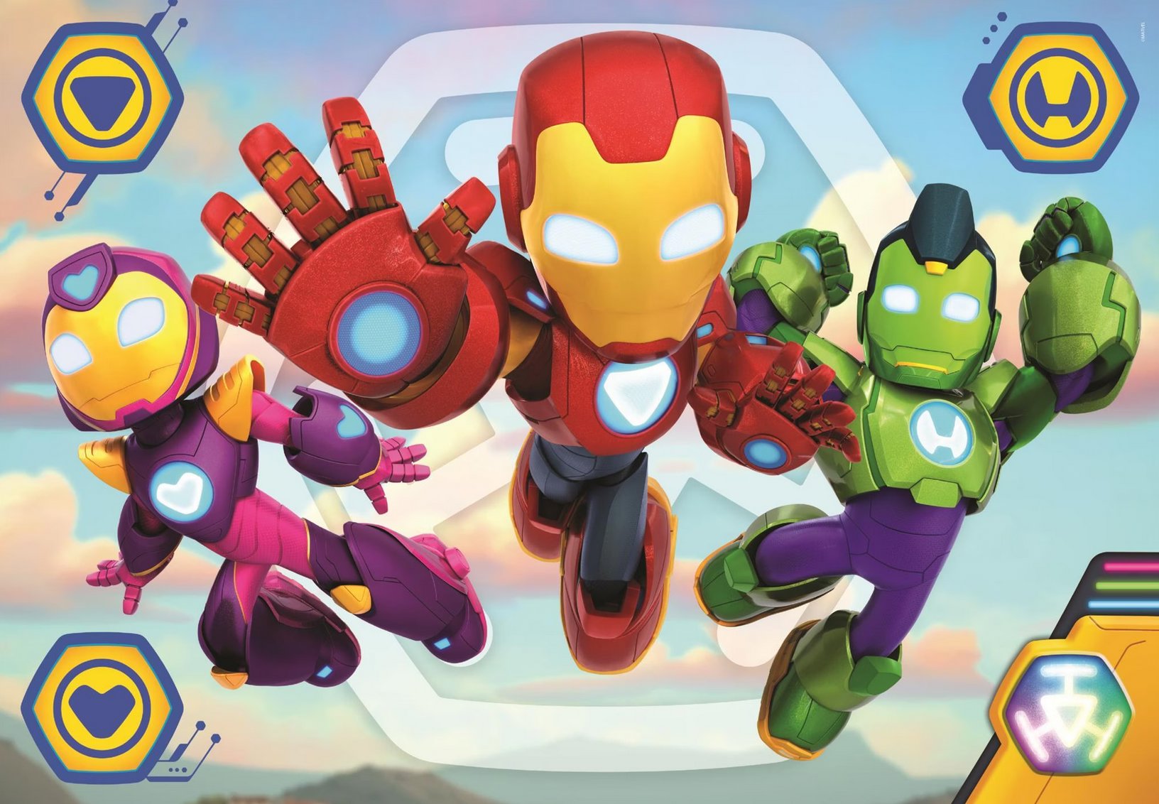Iron Man a jeho úžasní priatelia: MAXI – puzzle 60 dielikov