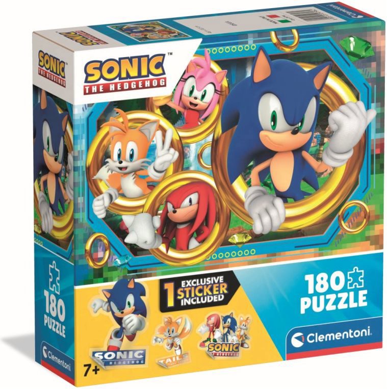 Ježko Sonic – puzzle 180 dielikov