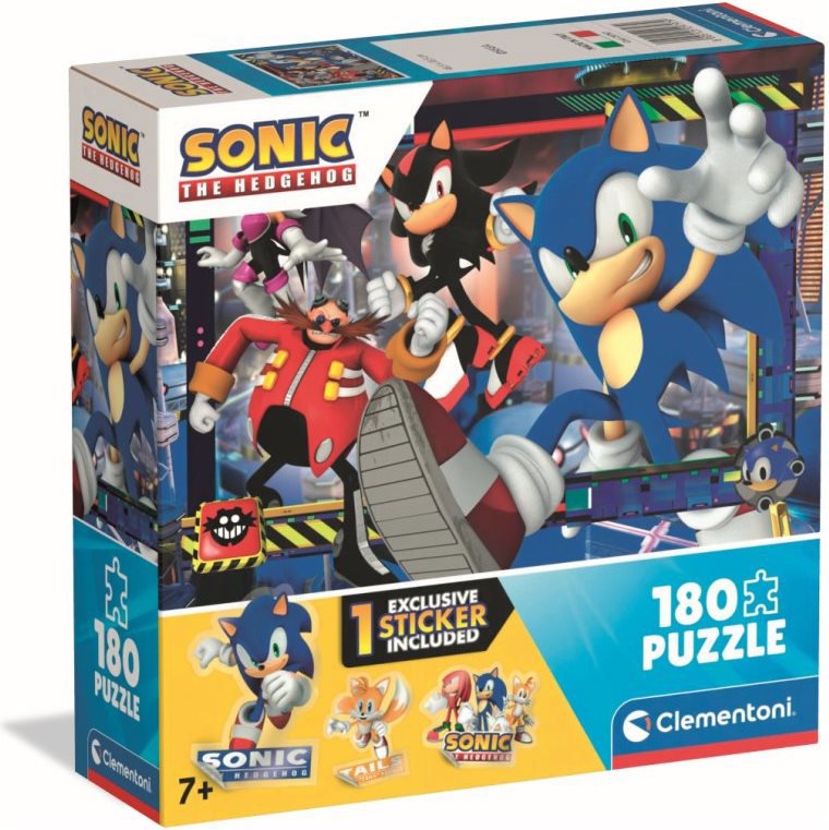 Ježko Sonic v akcii – puzzle 180 dielikov