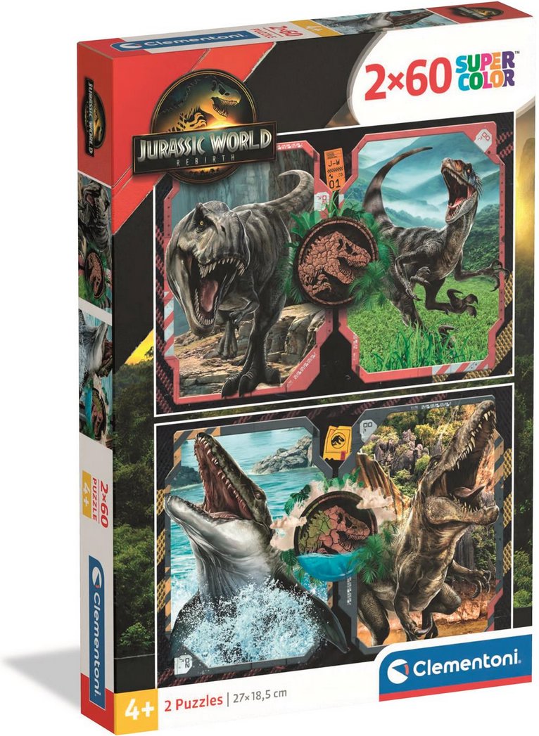 Jurský svet – puzzle 2× 60 dielikov