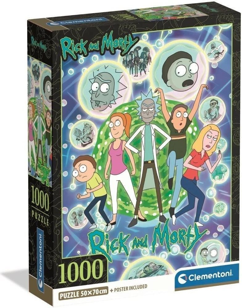 Rick & Morty: Multivesmírna koláž – puzzle 1000 dielikov